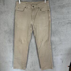 Duluth Trading‎ Pants Mens 32x30 Beige Flex Fire Hose Chino Heavy Duty Stretch